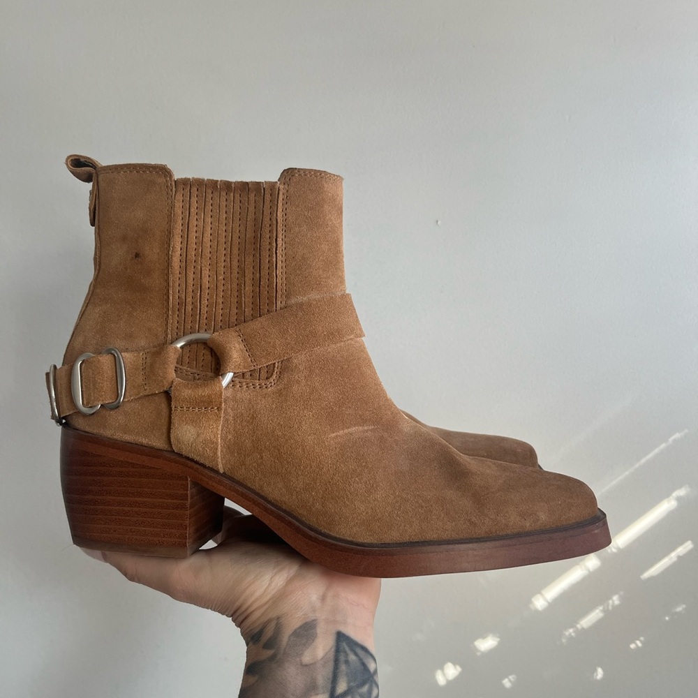 Sam Edelman Tan Suede Ankle Boots
